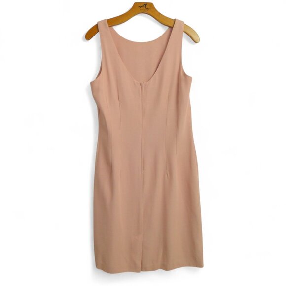 Joseph Ribkoff Vintage Holiday Party Christmas Pink Sheath Dress Size 12 - Picture 8 of 14